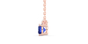 collier emeraude saphir or rose
