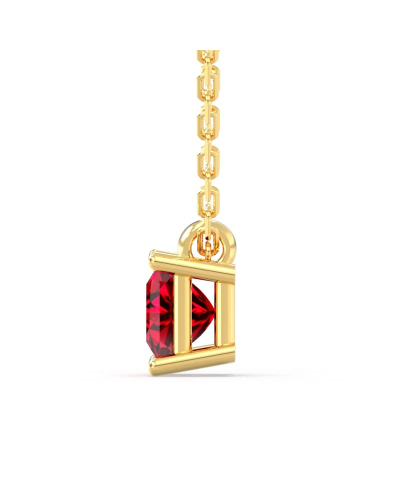 collier en or jaune avec rubis princesse