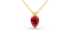collier en or jaune avec rubis princesse
