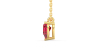 collier en or jaune avec rubis princesse