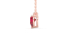 collier en or rose avec rubis princesse