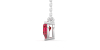 collier en or blanc avec rubis princesse