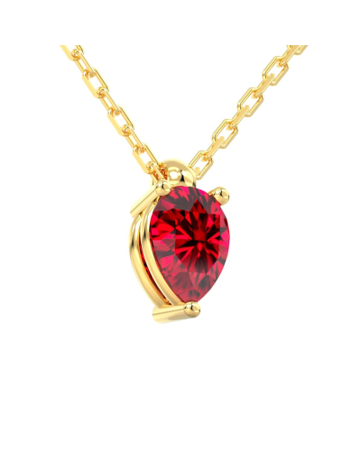 collier en or jaune avec rubis princesse