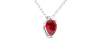collier en or blanc avec rubis princesse