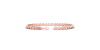bracelet diamants coeur en or rose