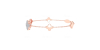 bracelet diamants coeur en or rose