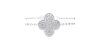 bracelet diamants coeur en or blanc