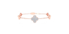 bracelet diamants coeur en or rose