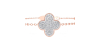 bracelet diamants coeur en or rose