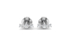 Boucles d'oreilles rond or blanc 18 carats et diamants