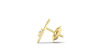 Boucles d'oreilles rond or jaune 18 carats et diamants