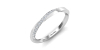 demi alliance diamant en or blanc
