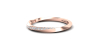 demi alliance diamant en or rose