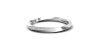 demi alliance diamant en or blanc