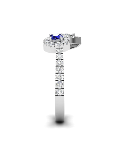 Bague toi et moi diamants et saphir