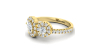 Bague toi et moi ovale or jaune