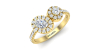 Bague toi et moi ovale or jaune