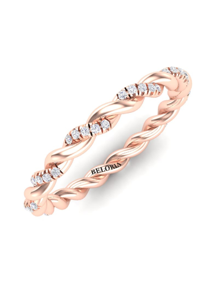 Alliance tour complet en or blanc 2