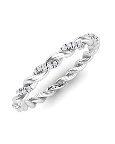 Alliance tour complet en or blanc