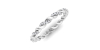 Alliance tour complet en or blanc