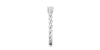 solitaire diamant simple en or blanc