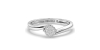 solitaire diamant en or blanc