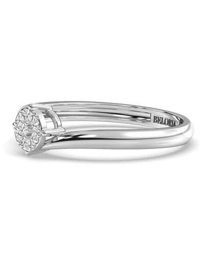solitaire diamant en or blanc