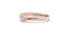 solitaire diamant en or rose