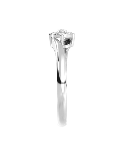 solitaire diamant en or blanc