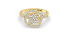 solitaire rose en or jaune