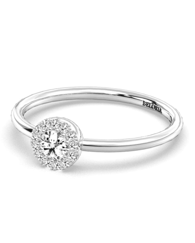 Bague en or blanc 18carats et diamants
