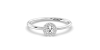 Bague en or blanc 18carats et diamants