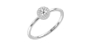 Bague en or blanc 18carats et diamants