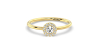 Bague en or jaune 18carats et diamants