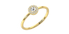 Bague en or jaune 18carats et diamants