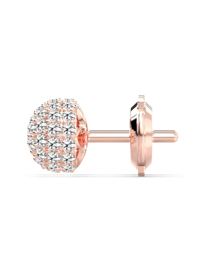 Boucles d'oreilles rond or jaune 18 carats et diamants
