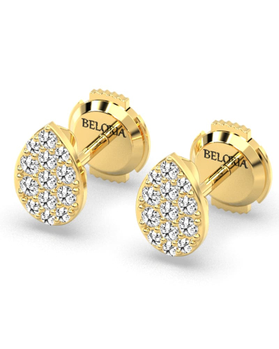 Boucles d'oreilles rond or blanc 18 carats et diamants