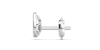 Boucles d'oreilles rond or blanc 18 carats et diamants