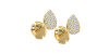 Boucles d'oreilles rond or blanc 18 carats et diamants