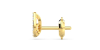 Boucles d'oreilles rond or blanc 18 carats et diamants