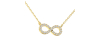 collier jaune en or blanc 18k