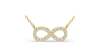 collier jaune en or blanc 18k