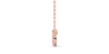 collier rose en or blanc 18k
