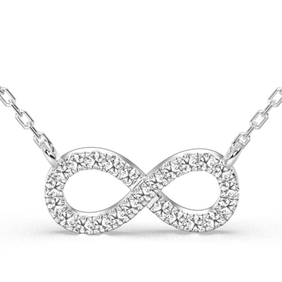 collier rond en or blanc 18k