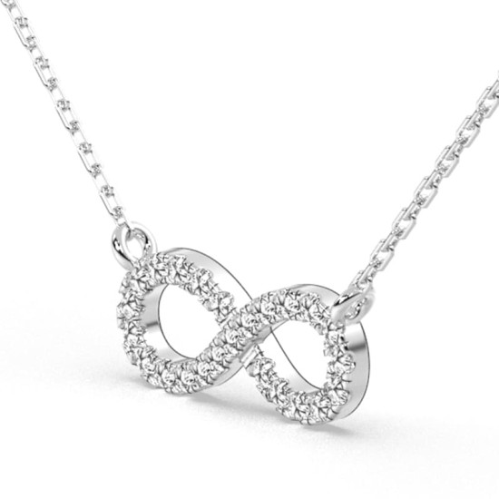 collier rond en or blanc 18k