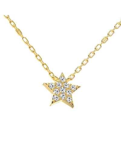 collier étoile en or 18k