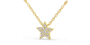 collier étoile en or 18k