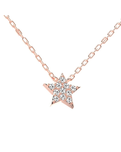 collier étoile en or 18k