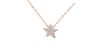collier étoile en or 18k