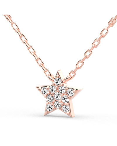 collier étoile en or 18k